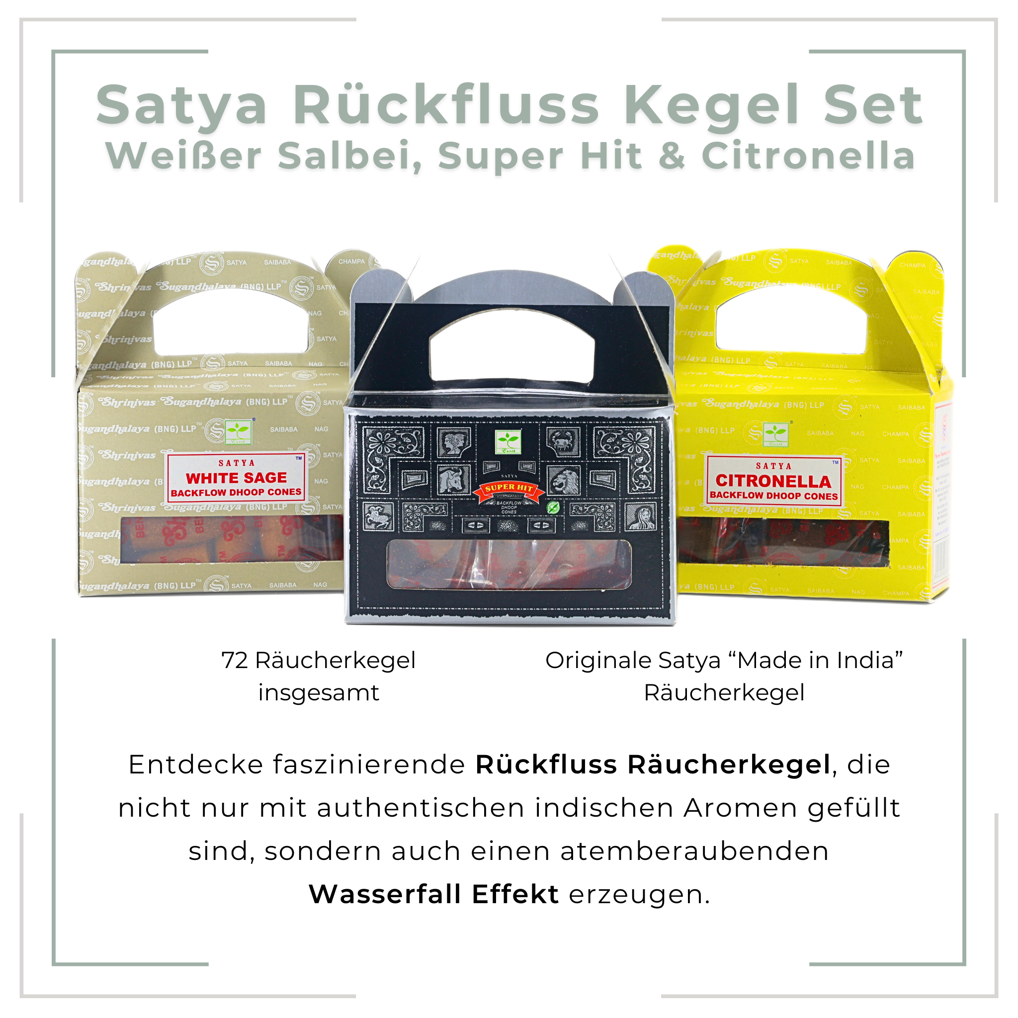 Rückfluss Räucherkegel