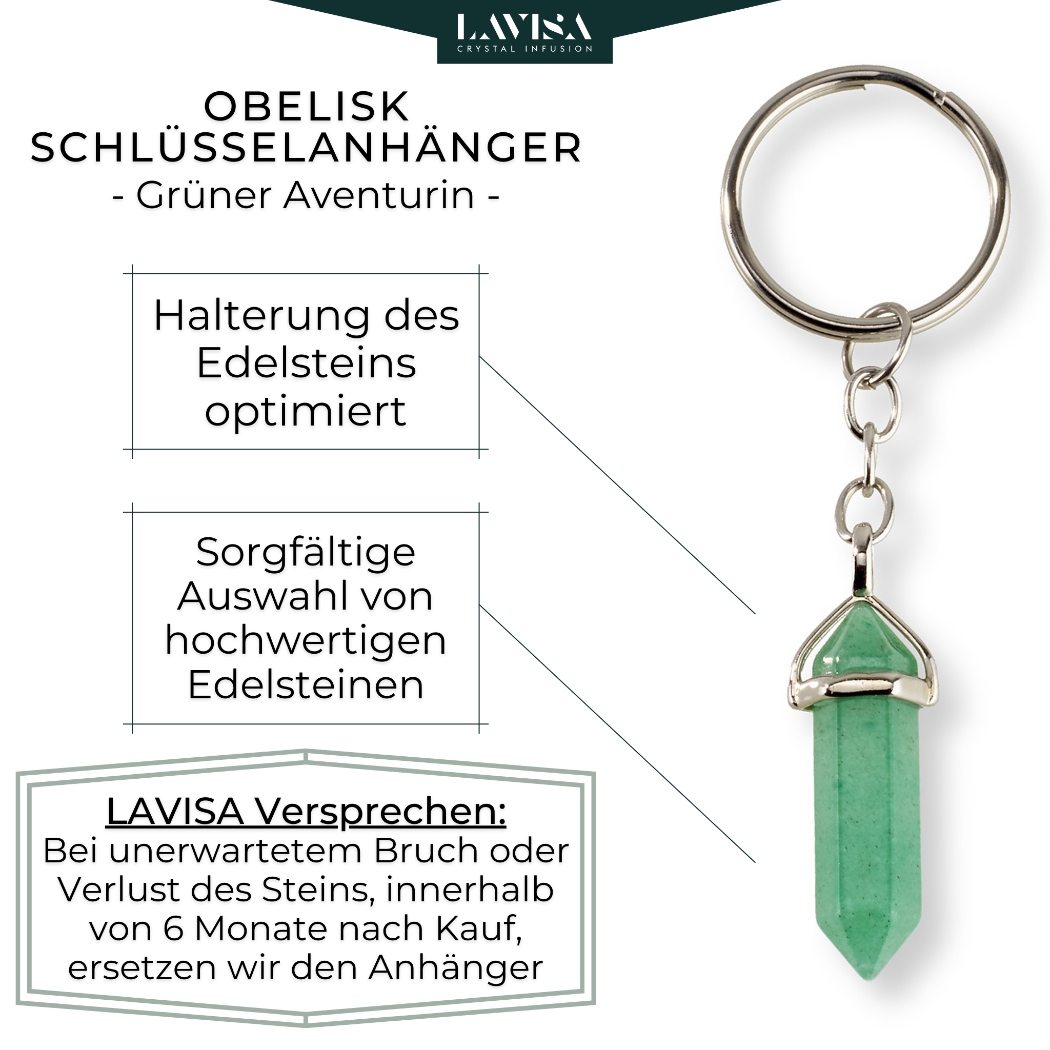 Obelisk Schlüsselanhänger