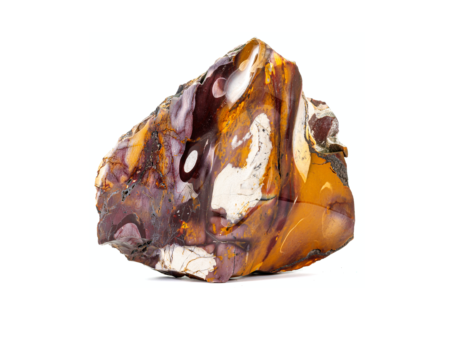 Mookait Edelstein Rohstein ungeschliffen Nahaufnahme